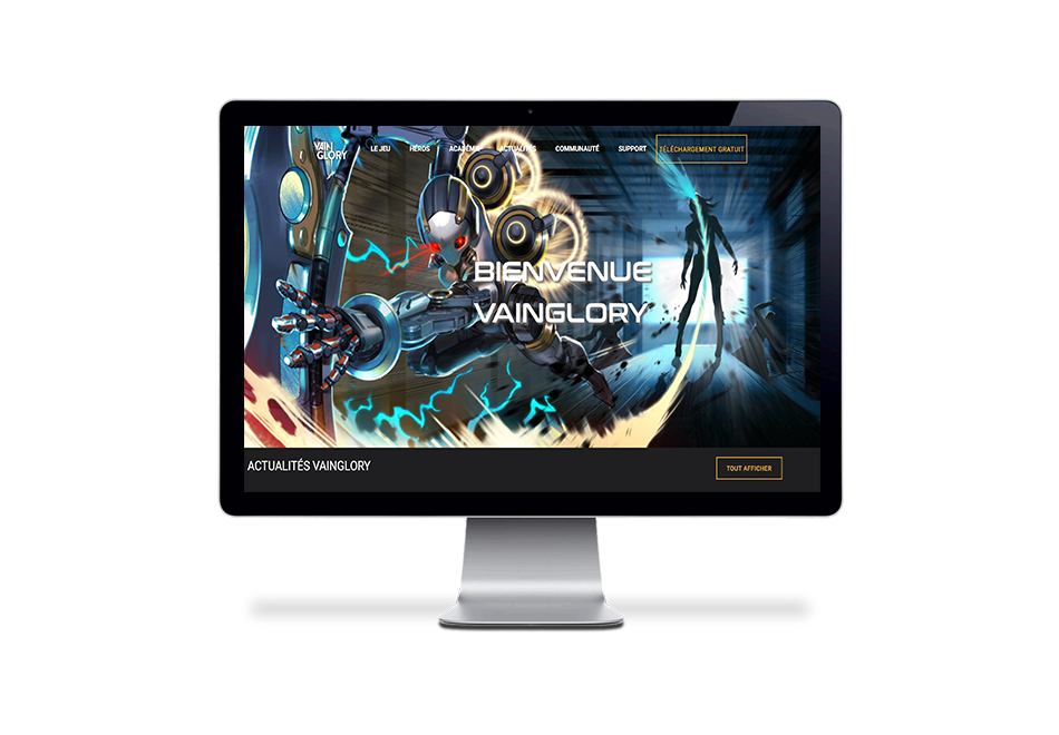 Projet d'exercice web - Jeux de console Vainglory et Call of Duty